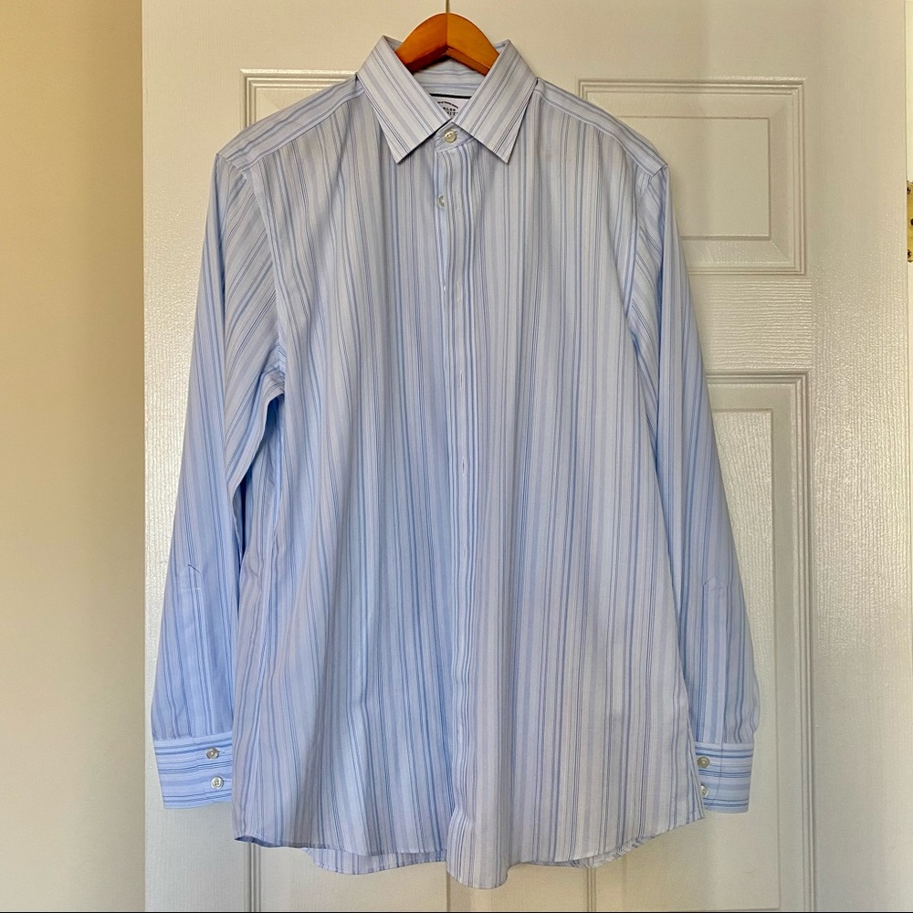 Charles Tyrwhitt blue stripe dress shirt